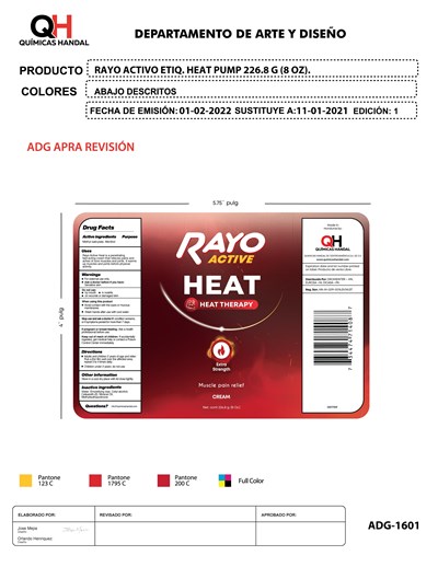 Principal - ADG 1601 Rayo Activo HEAT Tubo Crema 8 Oz 